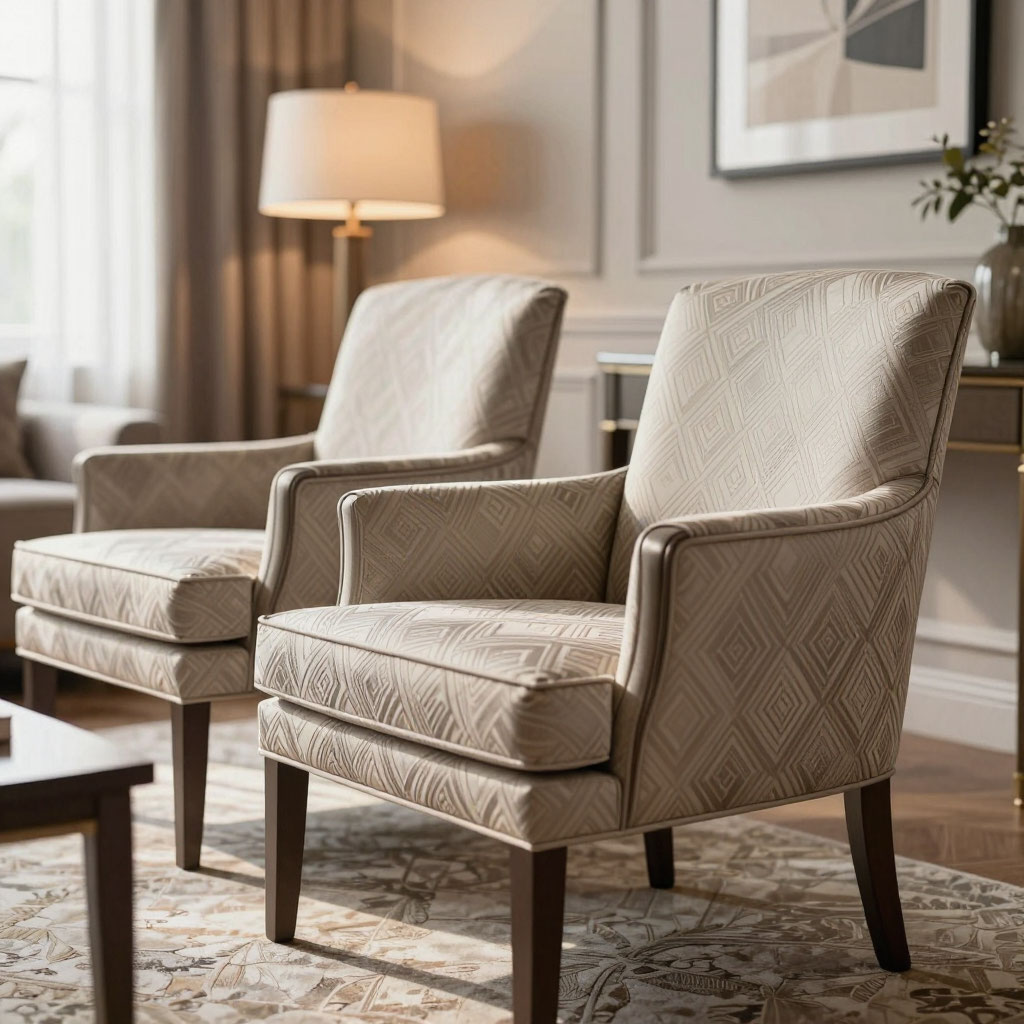 Свойства обивочного жаккарда: выцветание, чистка и срок службы