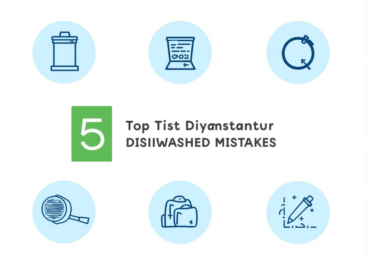 Топ-5 ошибок при использовании посудомоечной машины