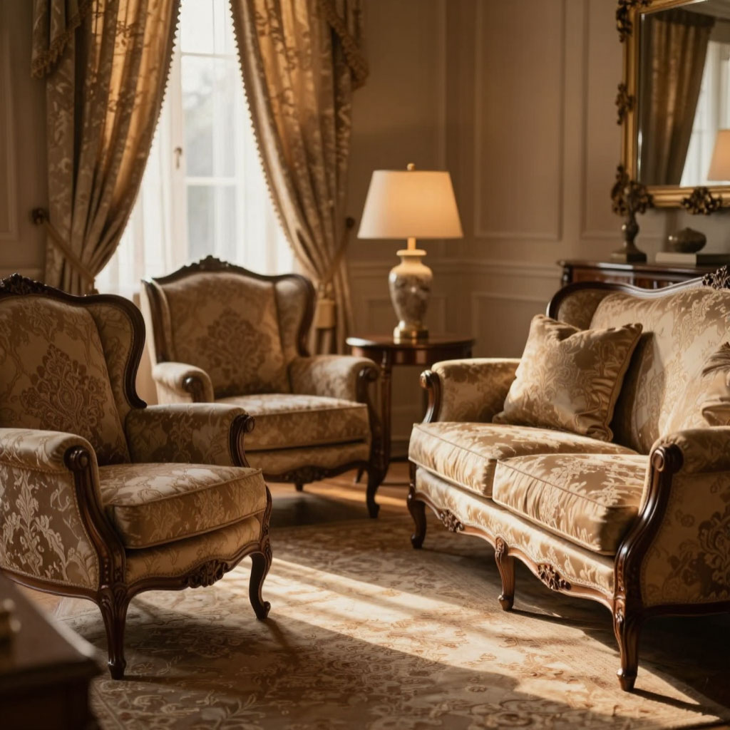 Жаккард для мебели  плотность, состав и износостойкость